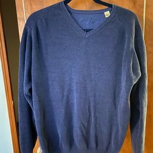 Tommy Bahama blue heather v-neck sweater size L